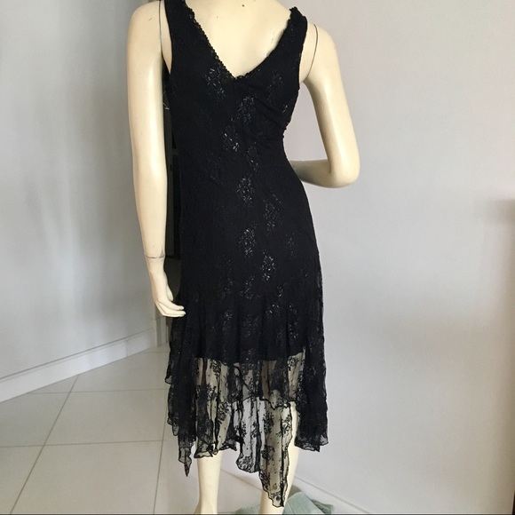 Alexia Admor black lace sleeveless v-neck dress - Picture 4 of 8